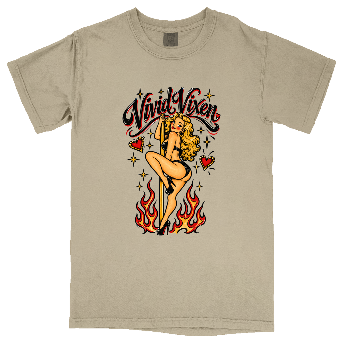Comfort Colors Soft Heavyweight Tee - Sand - front