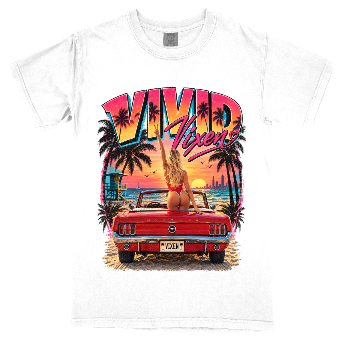 Comfort Colors Soft Heavyweight Tee - White - front