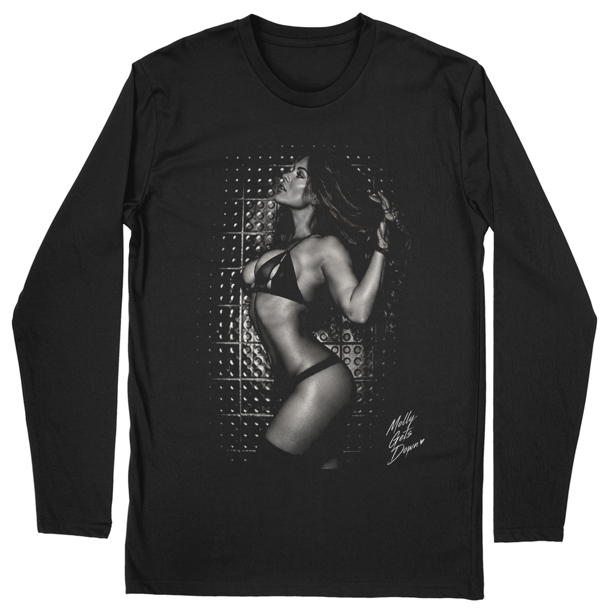 Long Sleeve Unisex T-shirt - Black - front***Black|||Long Sleeve Unisex T-shirt