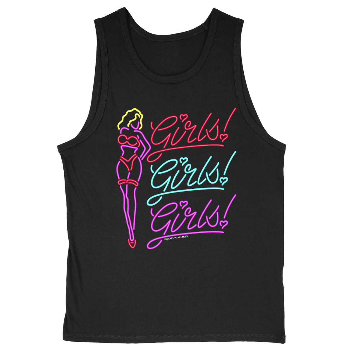 Soft Style Unisex Tank Top - Black - front