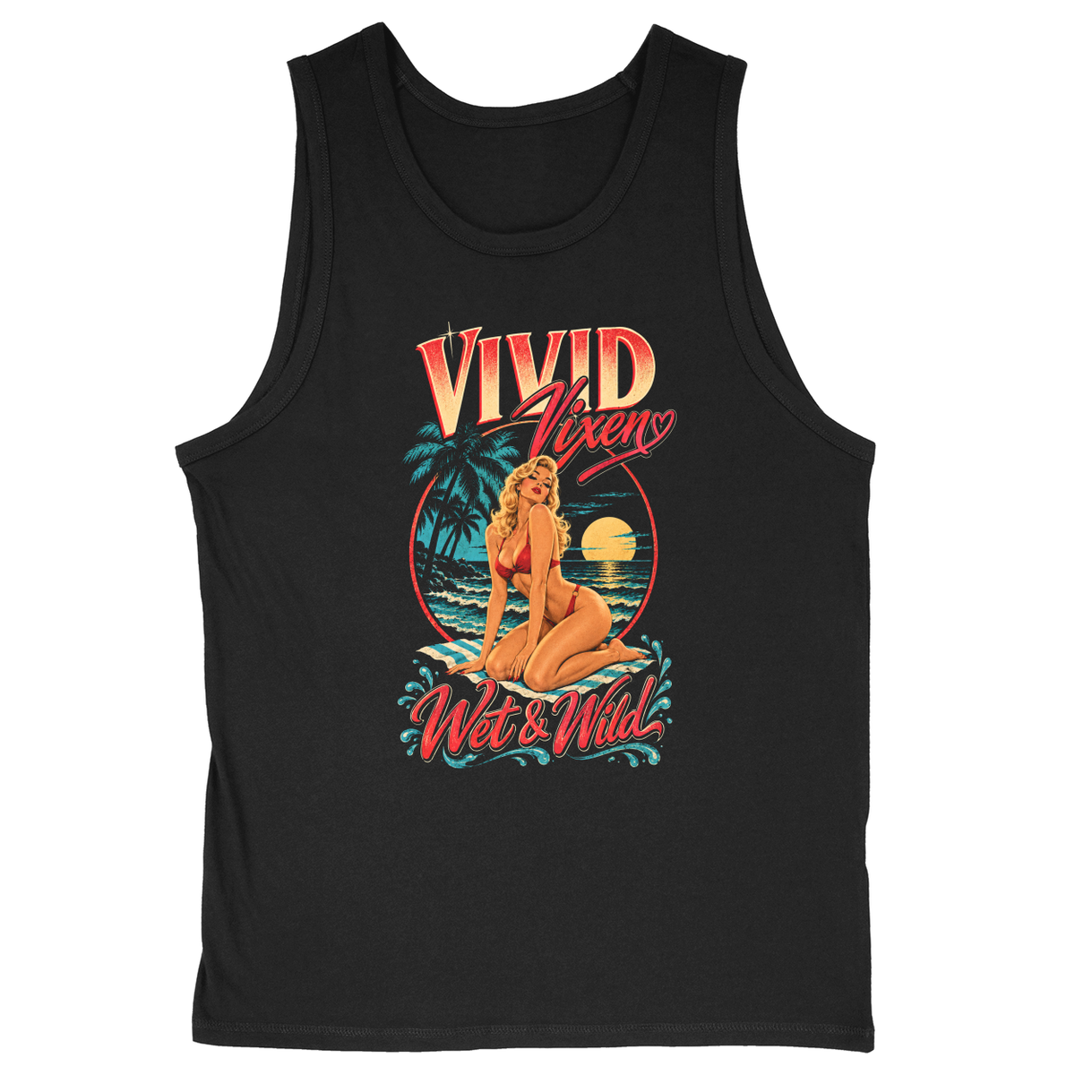 Soft Style Unisex Tank Top - Black - front***Black|||Soft Style Unisex Tank Top