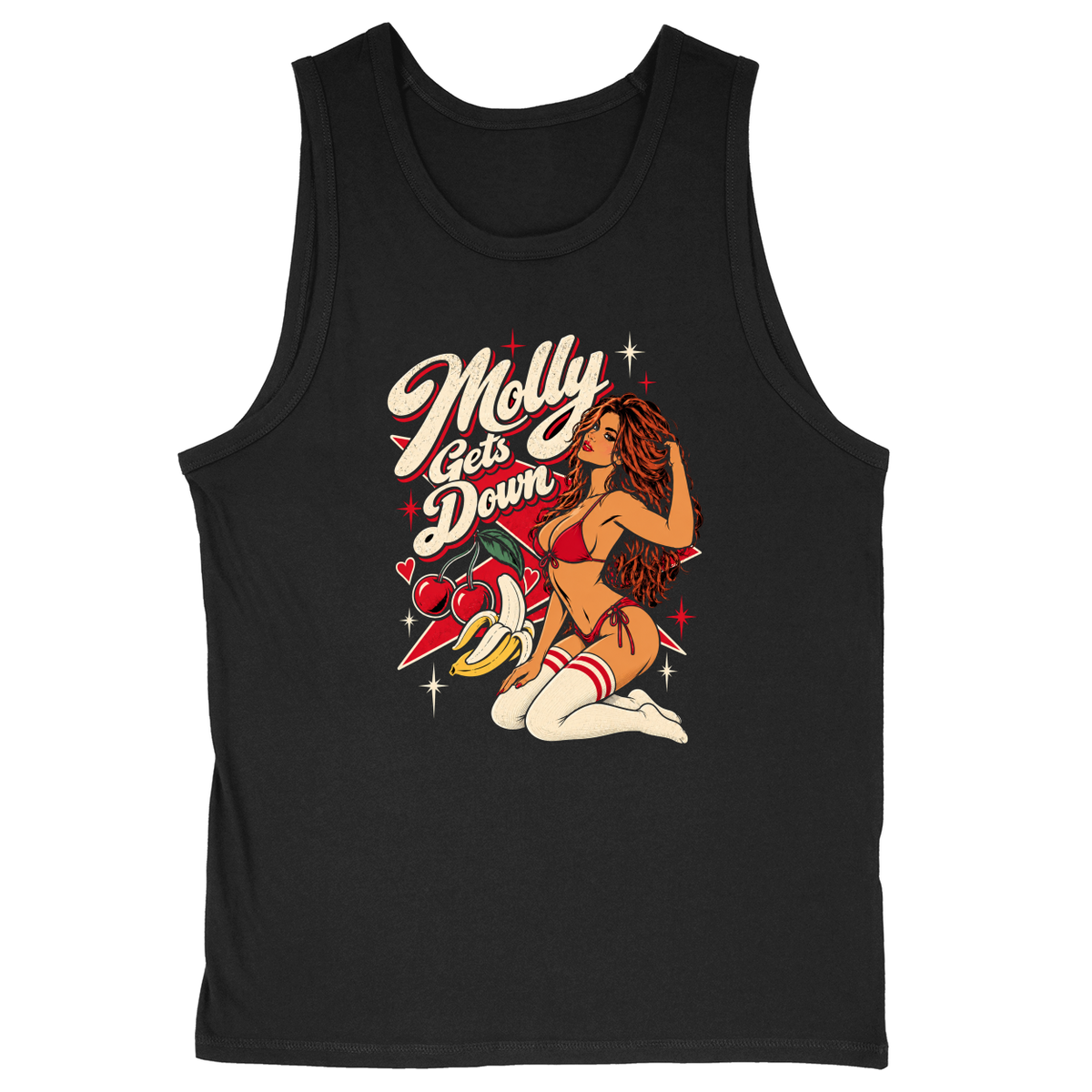 Soft Style Unisex Tank Top - Black - front
