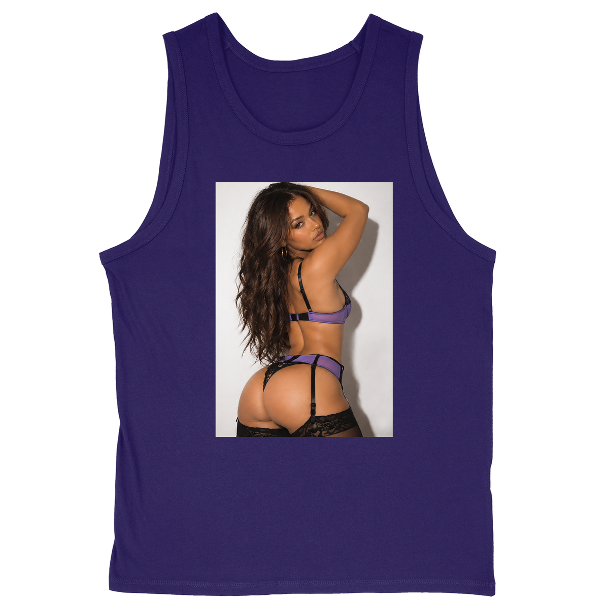 Soft Style Unisex Tank Top - Purple - front