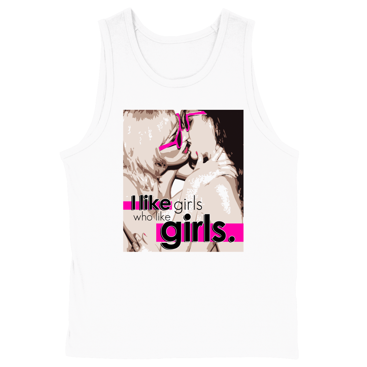 Soft Style Unisex Tank Top - White - front***White|||Soft Style Unisex Tank Top