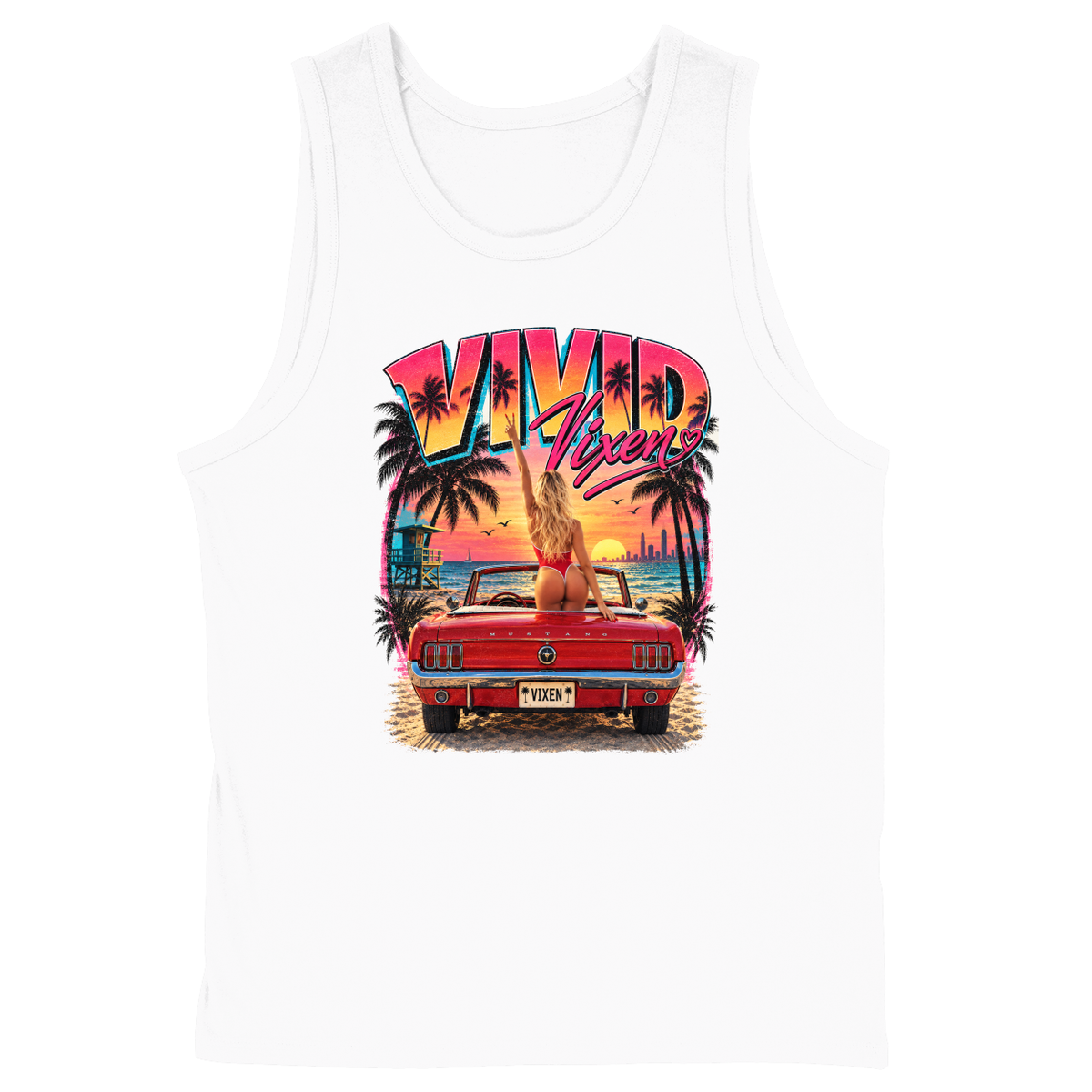 Soft Style Unisex Tank Top - White - front***White|||Soft Style Unisex Tank Top