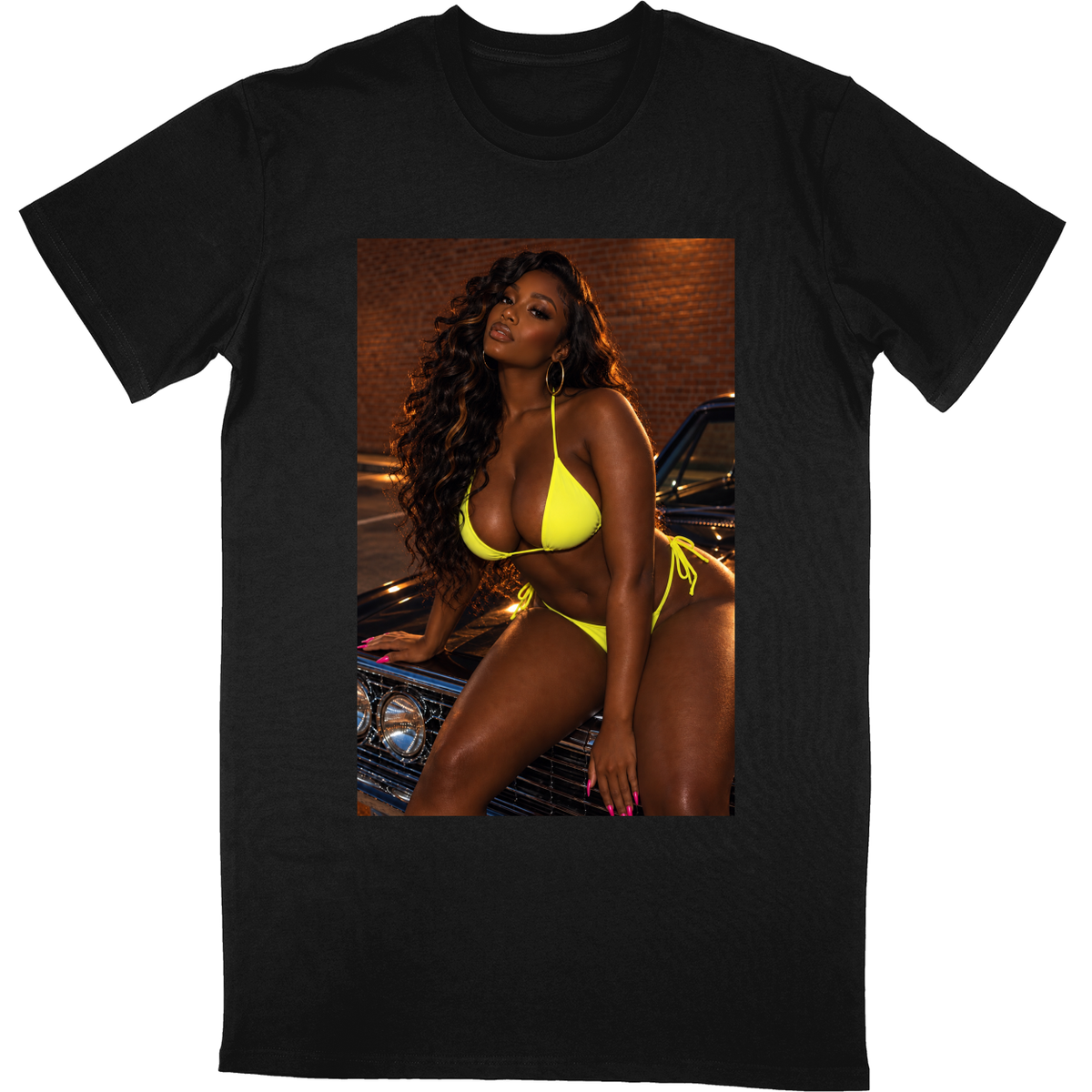 Tall Tee Soft Style - Black - front